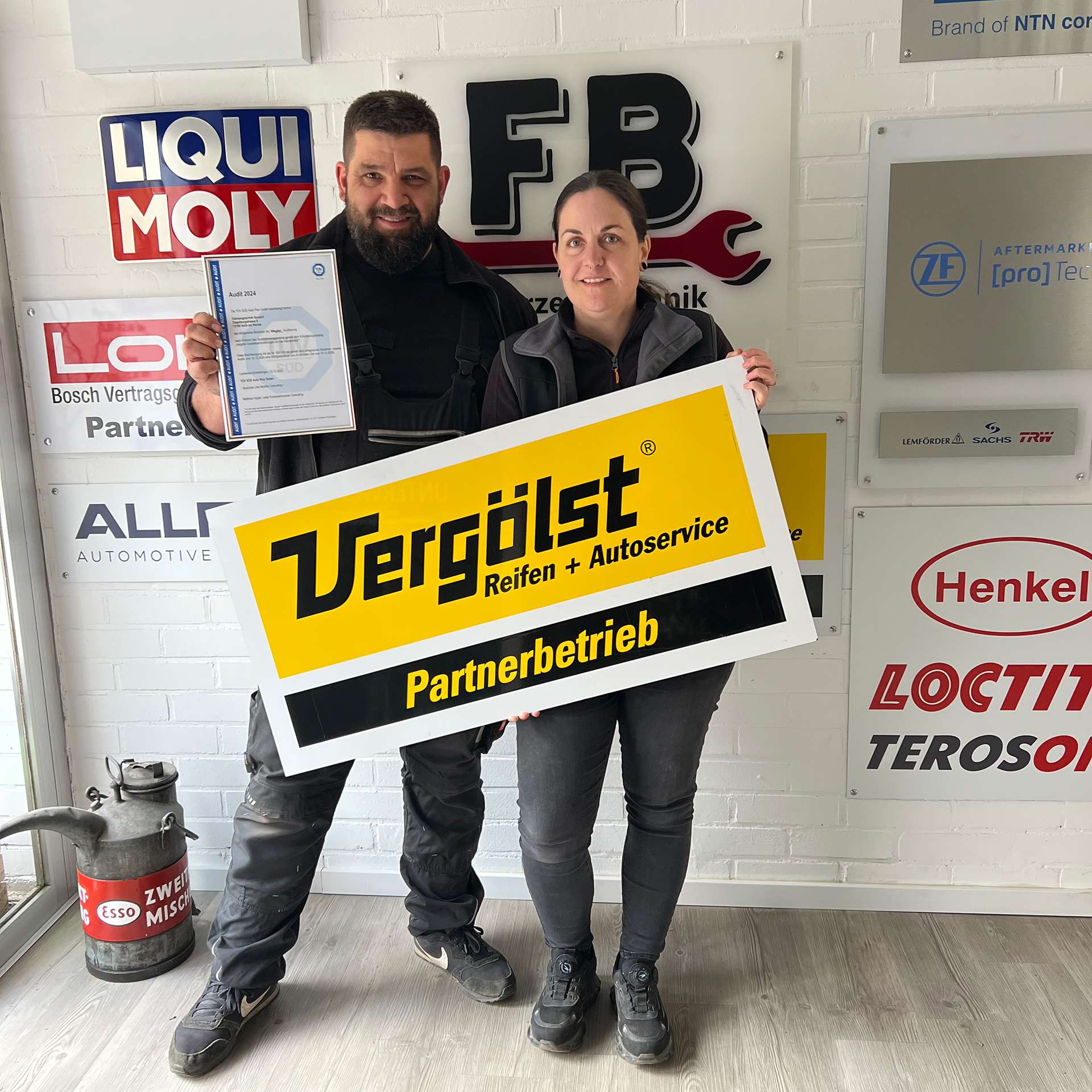 Vergölst Partnerbetrieb erhält TÜV-Zertifizierung